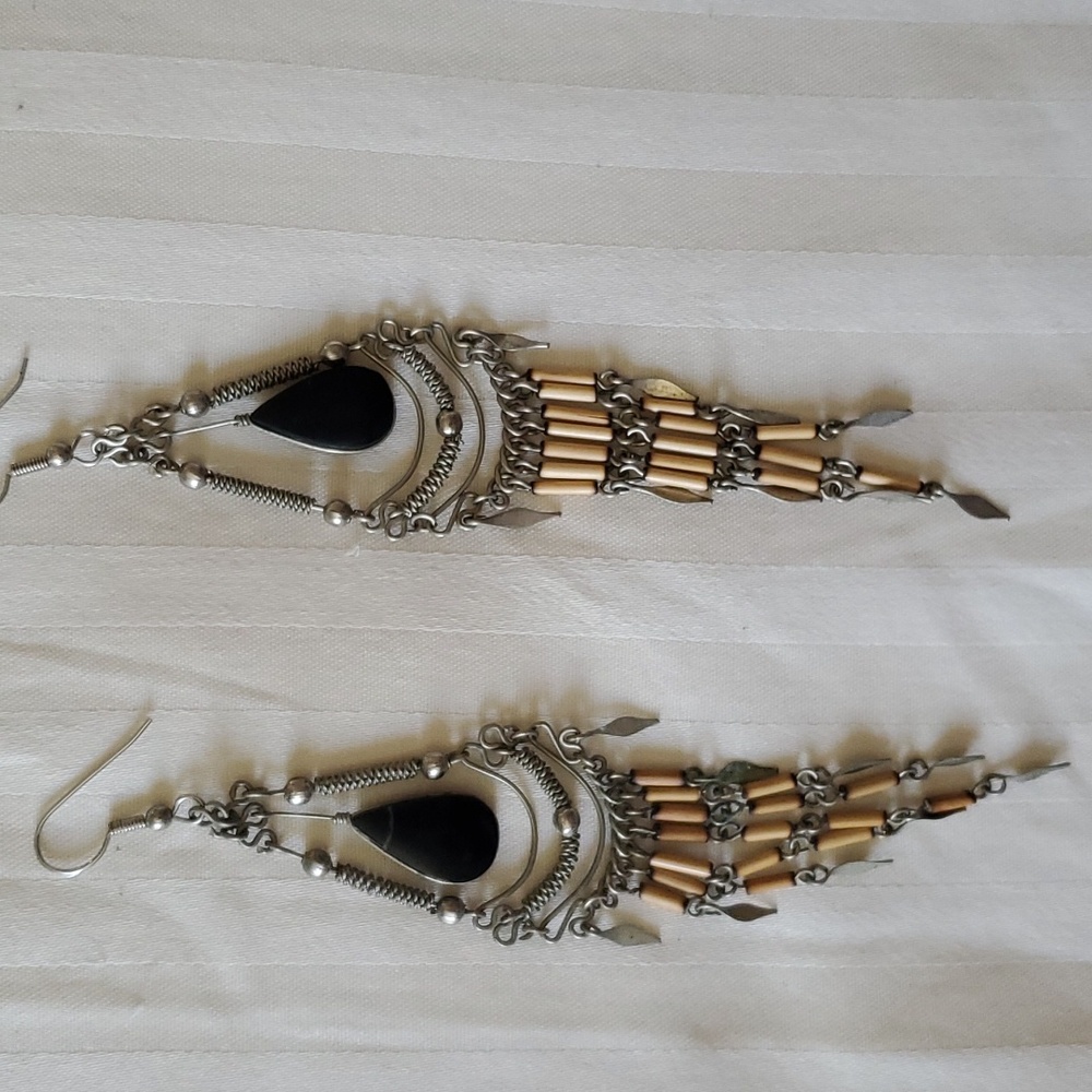 Boho Onyx Dangle Earrings